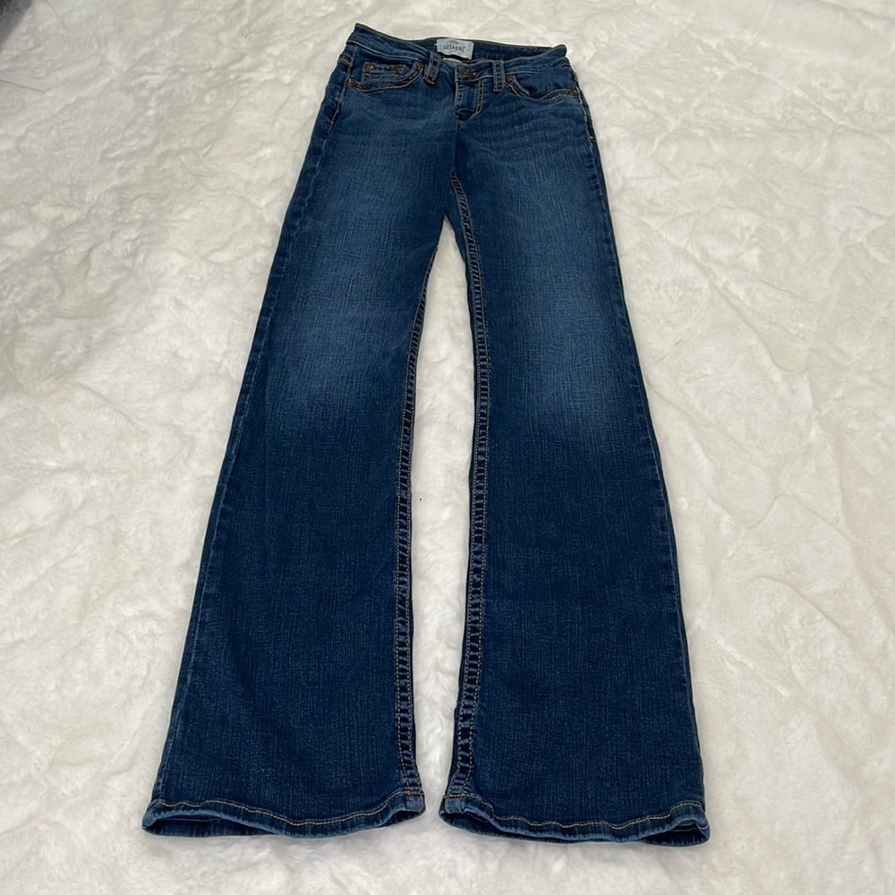 Mid Rise Bootcut Jeans - Picture 2 of 5